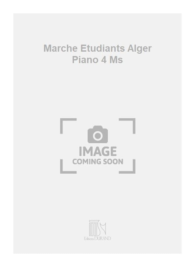 Marche Etudiants Alger Piano 4 Ms